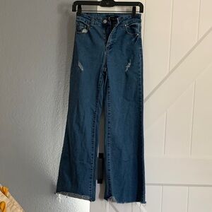 Forever 21 Dark Blue Flare Jeans